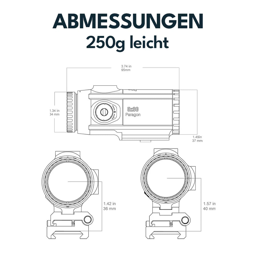 Vector Optics Paragon 5x30 Forstørrer Micro