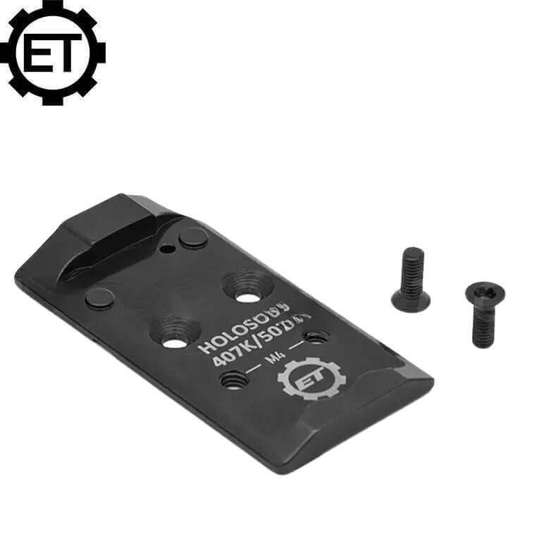 CZ Shadow 2 Optics Ready plate | Holosun K-serie fotavtrykk