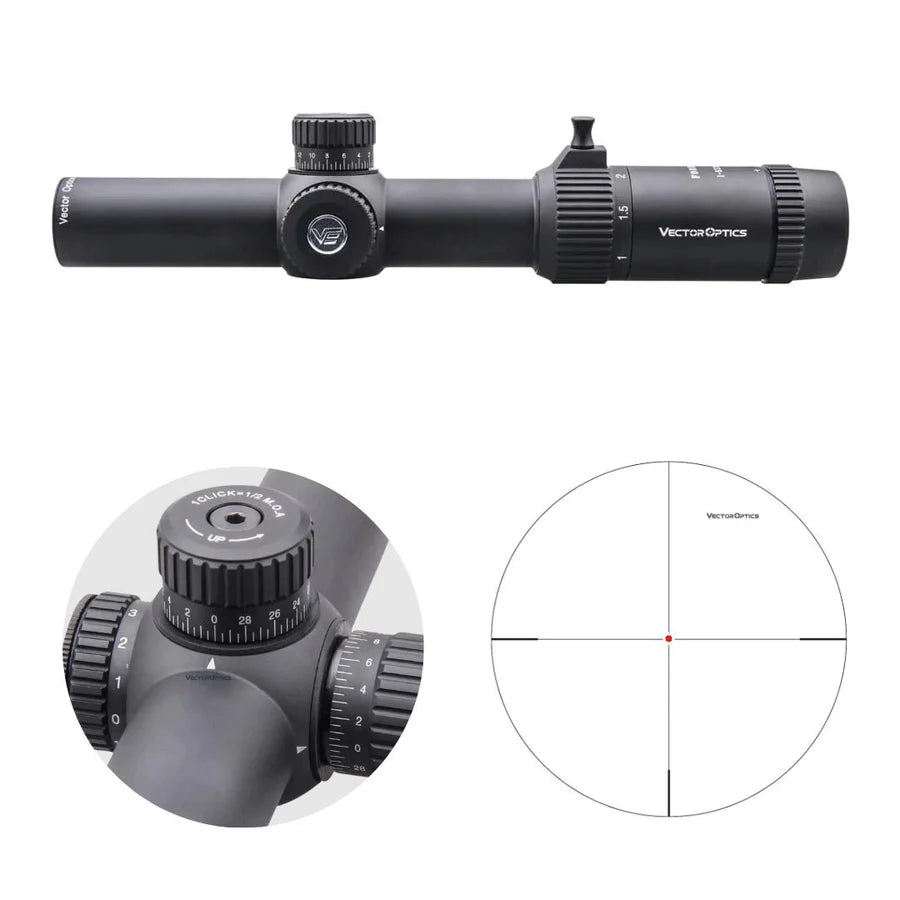 Vector Optics Forester 1-5x24SFP GenII riflekikkertsikte
