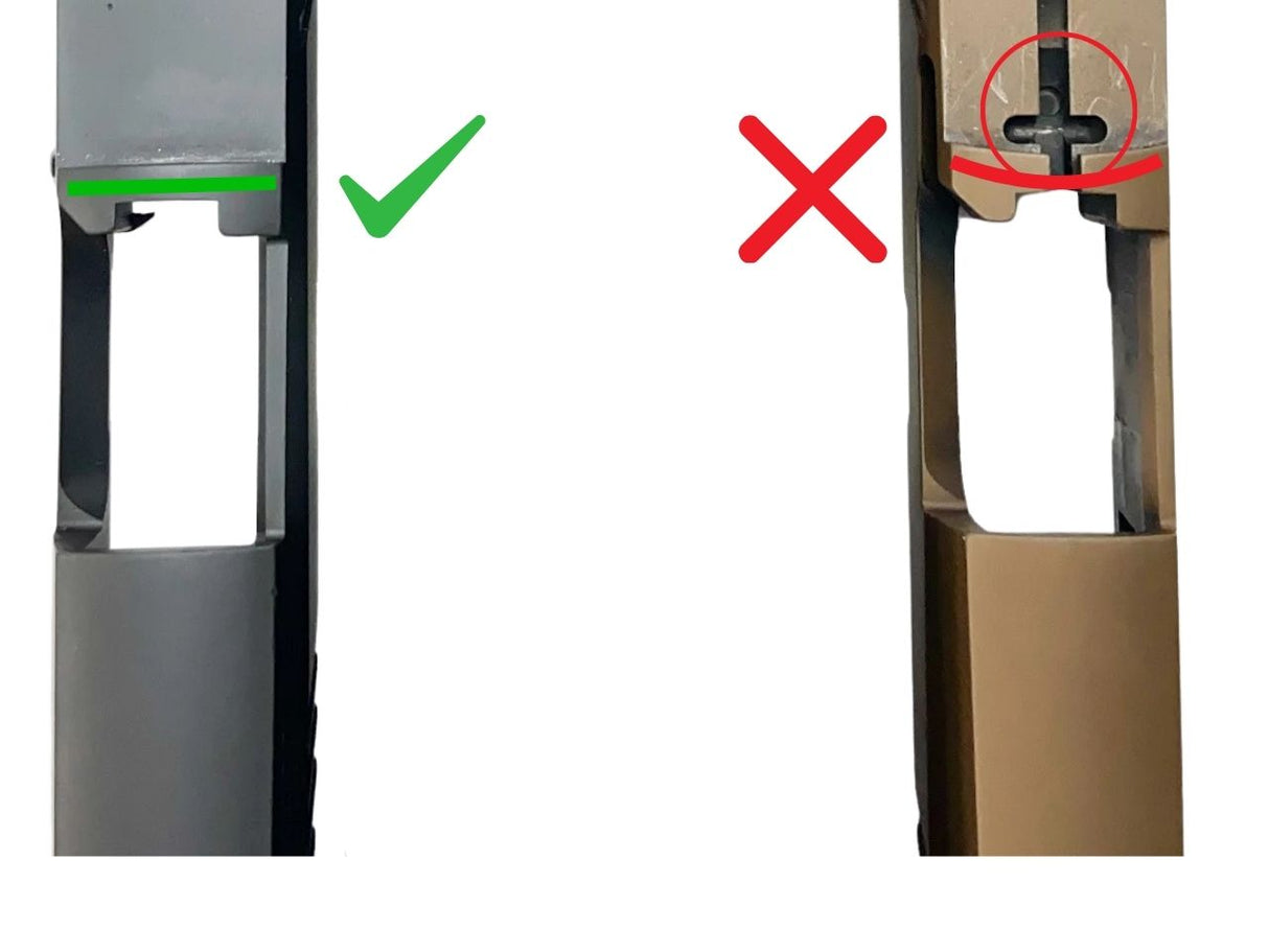 Sig P320 XFIVE eldre varianter optics ready utsparing - forskjeller