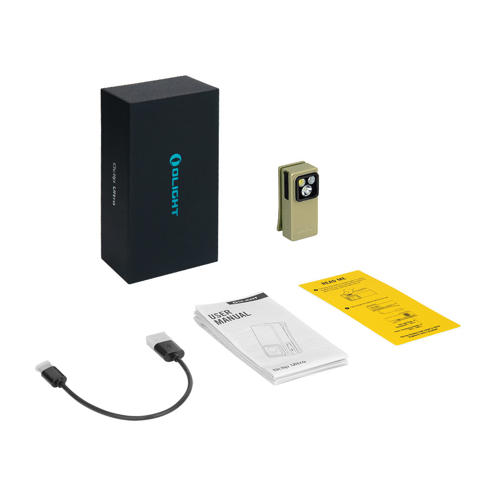 Olight Oclip Ultra | 3-i-1 clip-on EDC-lykt | 530 lm - Olive Green