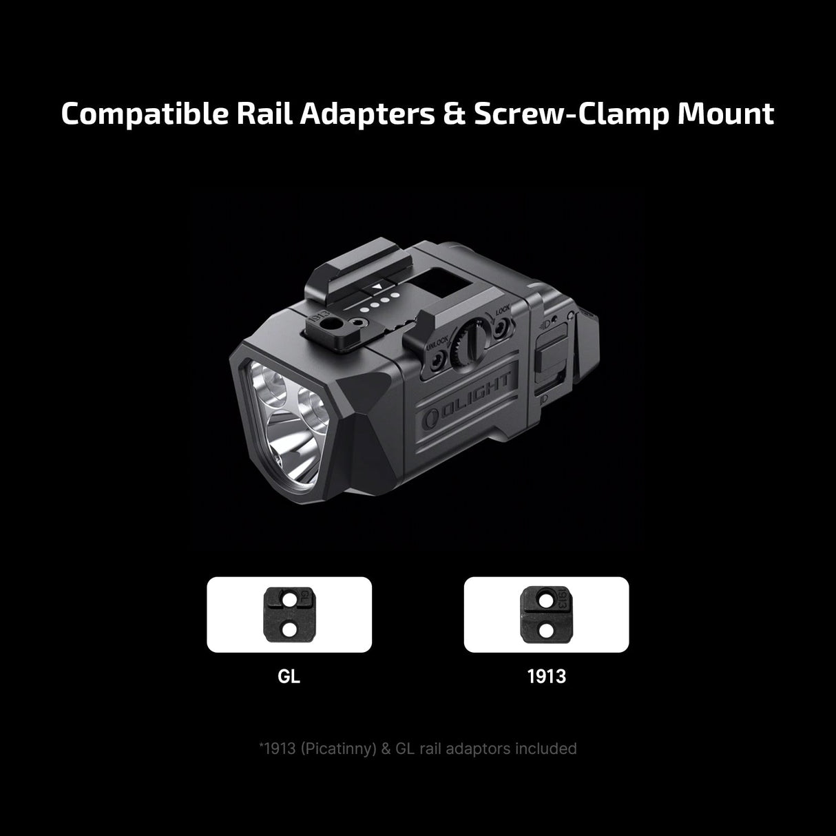 Olight PL X | pistollykt | 1.200 lm