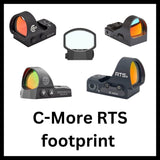 Rødpunktsikter med C-More RTS footprint