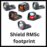Rødpunktsikter med Shield RMSc footprint