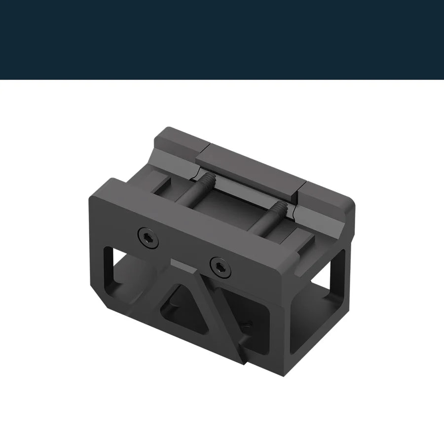 Picatinny rødpunktsiktemontasje med forhøyer [32 mm] | C-More RTS footprint 