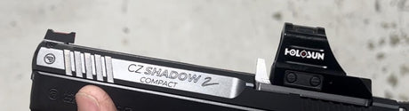 CZ Shadow 2 adapterplate med integrert fremflyttet baksikte | Trijicon RMR footprint