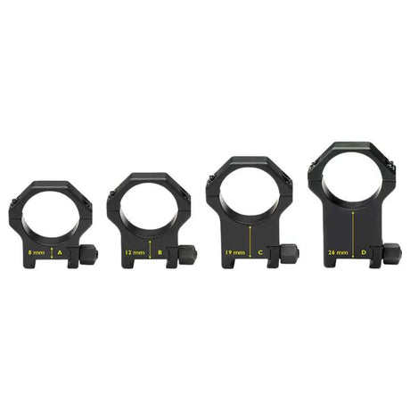 30mm kikkertsikteringer | Picatinny base med skrumutter