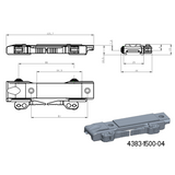 Base for JK-N adapters | picatinny base med QD spaker [kort] 