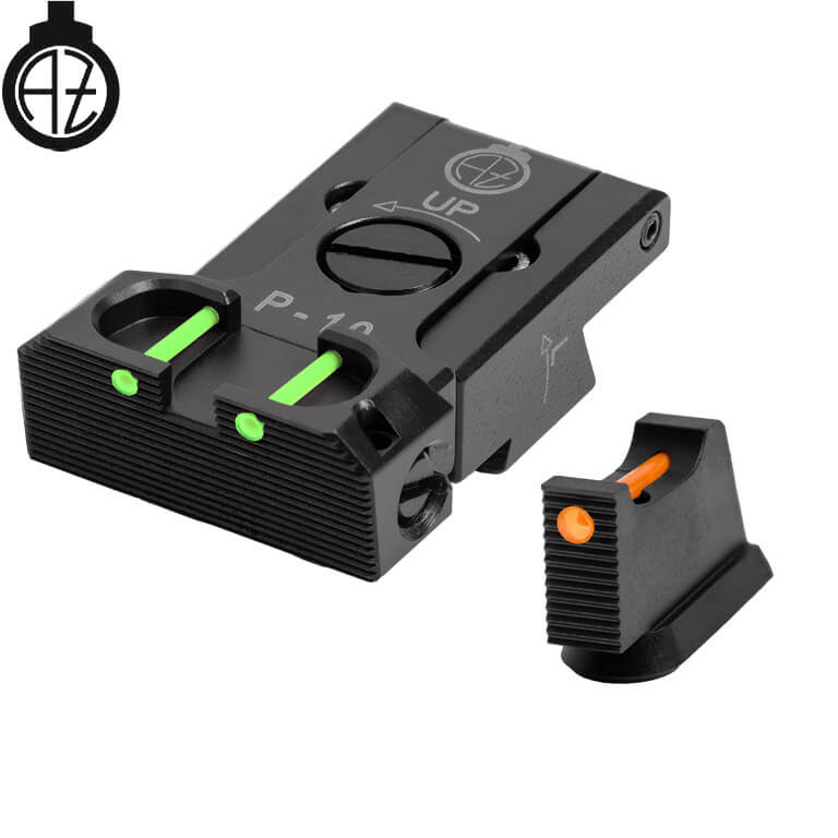 CZ P-10 justerbare sikter med fiberoptikk | type B 