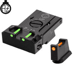 CZ P-10 justerbare sikter med fiberoptikk | type B 