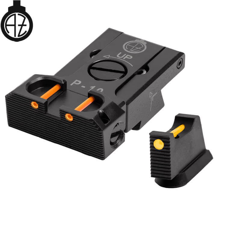 CZ P-10 justerbare sikter med fiberoptikk | type B 