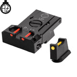 CZ P-10 justerbare sikter med fiberoptikk | type B 