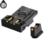 CZ P-10 justerbare sikter med fiberoptikk | type B 
