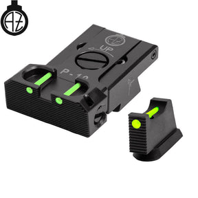 CZ P-10 justerbare sikter med fiberoptikk | type B