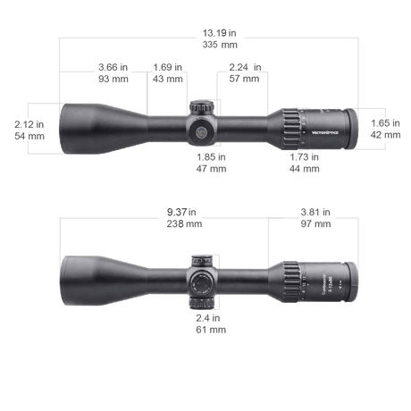 Vector Optics Continental 2-12x50 SFP riflekikkert
