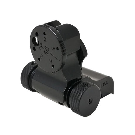 Sammenleggbare justerbare sikter for Picatinny base [AR-15 M4 & other] | med fiberoptikk