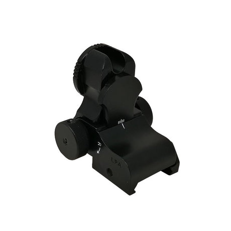 Sammenleggbare justerbare sikter for Picatinny base [AR-15 M4 & other] | med fiberoptikk