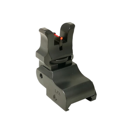 Sammenleggbare justerbare sikter for Picatinny base [AR-15 M4 & other] | med fiberoptikk