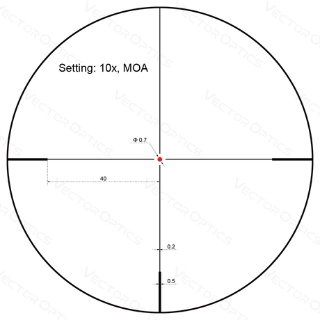 Vector Optics Forester 2-10x40SFP riflesikte