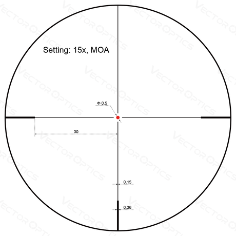 Vector Optics Forester 3-15x50SFP kikkertsikte
