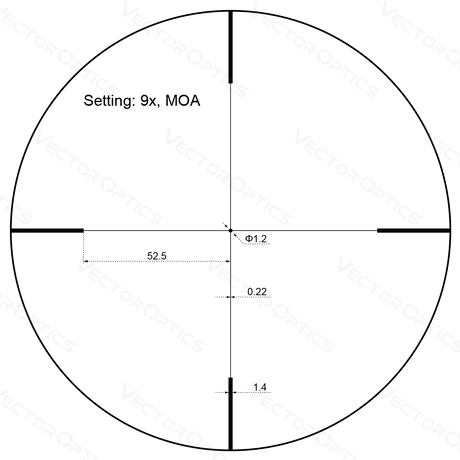 Vector Optics Forester JR. 3-9x40 riflekikkert