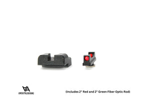 Lave sikter for Glock Slimline [G42 G43 G43X G48] | med fiberoptikk
