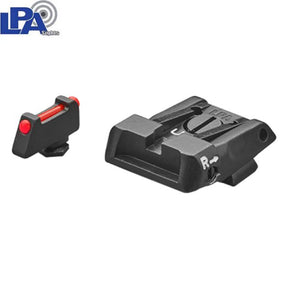 Justerbare sikter for Glock [G17 G19 G26 & other] | med fiberoptikk