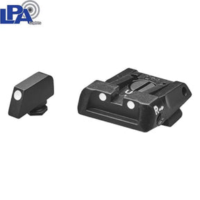 Justerbare sikter for Glock [G17 G19 G26 & other] | med hvite prikker