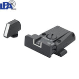 Justerbare sikter for Glock [G17 G19 G26 & other] | med hvite linjer