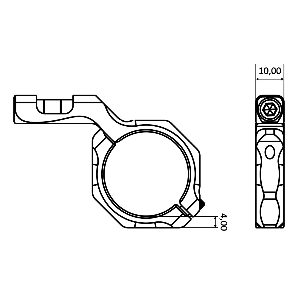 Forskyv vater for riflekikkert 