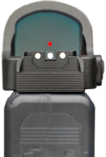 Høye semi-justerbare sikter for Glock MOS [G17 MOS G19 MOS & other] | med fiberoptikk