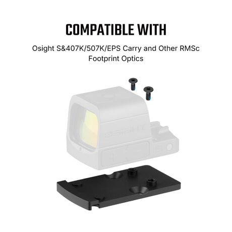 Footprint adapter | fra Trijicon RMR til Shield RMSc & K-series footprint