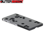 Rødpunktsiktemontasje Glock models [G17 G19 G26 & other] | type C [RMR RTS Docter footprint]