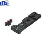 S&W revolver [686, 629, 19, 66, 586 & other] red dot ready adjustable sight set [pin-front sight] | fiber optic