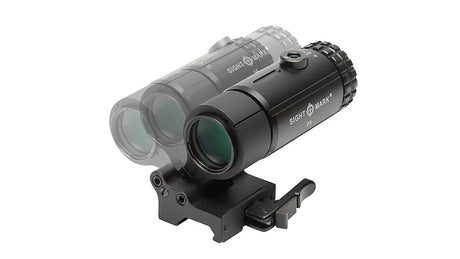 Sightmark T-3 forstørrer med LQD Flip to Side rødpunktsiktemontasje