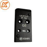 Steel rødpunktsikte plate for Glock MOS | Leupold DPP footprint