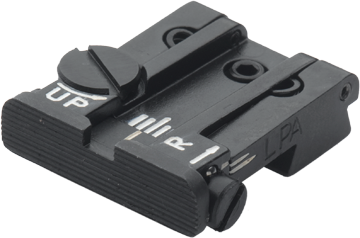 Tanfoglio Limited, EAA Witness, IWI Jericho, Springfield P9 fullt justerbart baksikte [gammel svalehale 9,5 mm] | riflet 