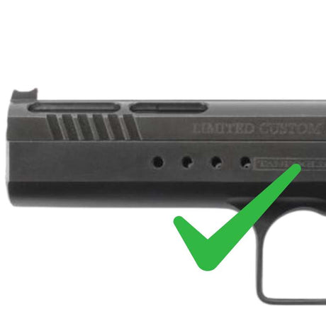 Rødpunktsiktemontasje sidefeste for Tanfoglio-modeller med forborede hull | Trijicon RMR footprint