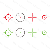 Vector Optics Omega 23x33 Fire Retikkel Reflekssikte rødpunktsikte 