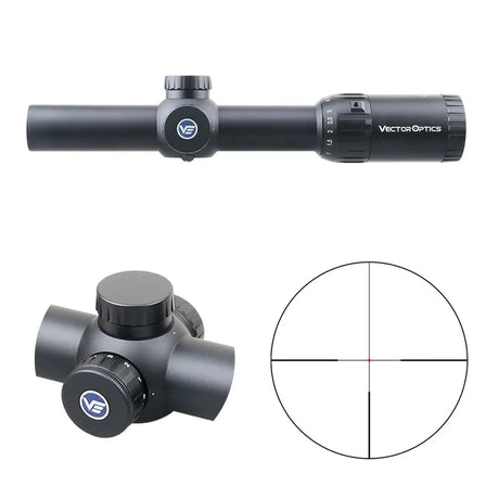 Vector Optics Constantine 1-10x24 Fiber Center Dot kikkertsikte Vector Optics