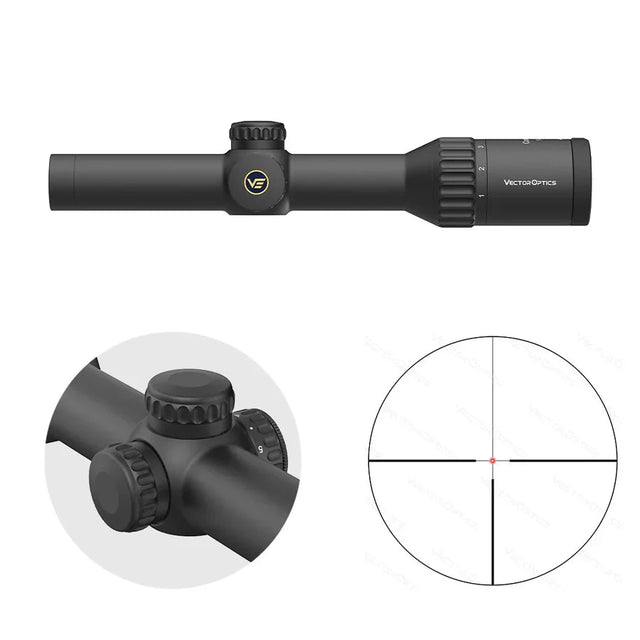 Vector Optics Continental x6 1-6x24 Fiber riflesikte Vector Optics