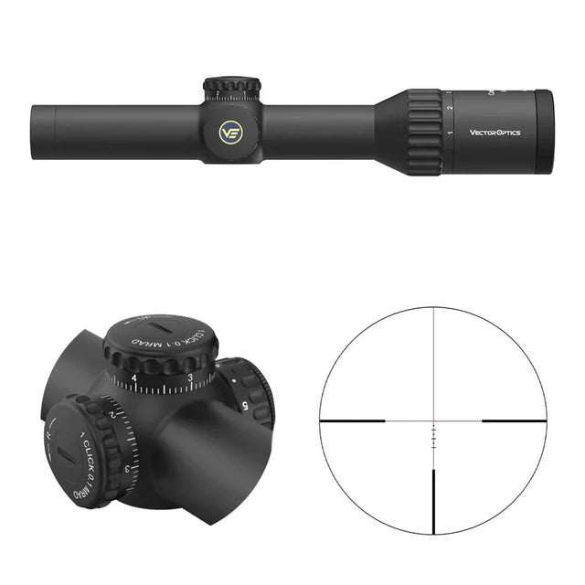 Vector Optics Continental x6 1-6x24i Fiber riflesikte Vector Optics
