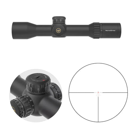 Vector Optics Continental x6 2-12x44 CTR MPVO riflekikkert Vector Optics