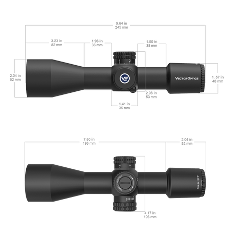 Vector Optics Veyron 10x44 SFP kompakt riflesikte