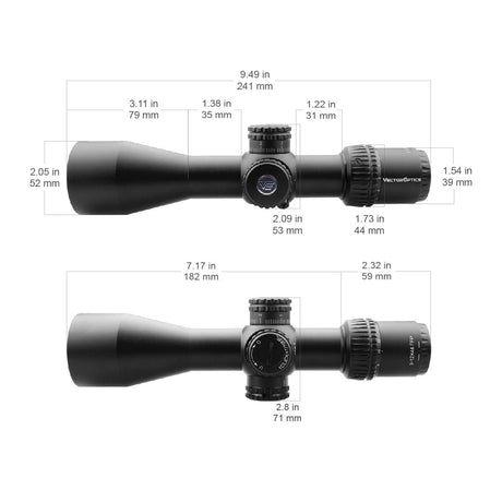Vector Optics Veyron 3-12x44 FFP kompakt riflesikte