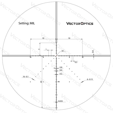 Vector Optics Veyron 6-24x44 IR First Focal Plane Illuminated riflekikkert
