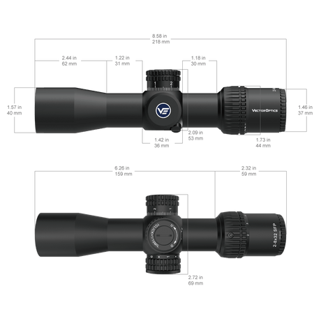 Vector Optics Veyron 2-8x32IR kompakt riflesikte
