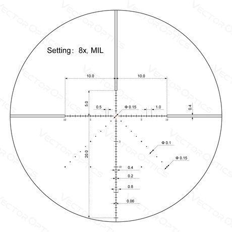 Vector Optics Veyron 2-8x32IR kompakt riflesikte