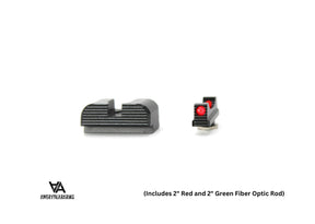 Walther PDP lave sikter | med fiberoptikk