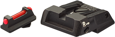 Walther Q4 SF OR & Q5 Match SF justerbart siktesett | med fiberoptikk type A 